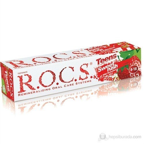 Rocs Kids Wild Strawberry Flavor Toothpaste (8-18 years)