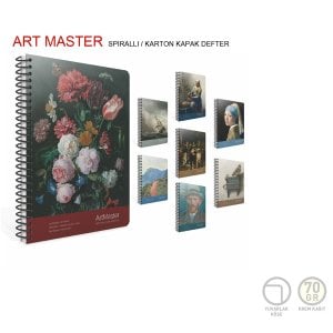 Gıpta Art Master Spiralli Karton Kapak 19x26 cm Kareli 100 yp