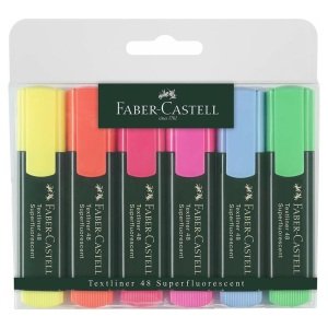 Faber Castell Fosforlu Kalem Seti 1548 6'lı