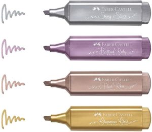 Faber Castell Metalik Fosforlu Kalem Seti 4'lü