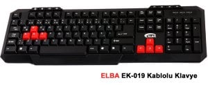 Elba EC-266f Usb Siyah Kablosuz F Klavye Mouse Set Multimedya