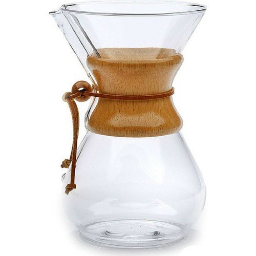 Borosilikat Cam (*Chemex) Kahve Demleme Sürahi-Karaf 800 ml - 6 Cup Coffee Pot