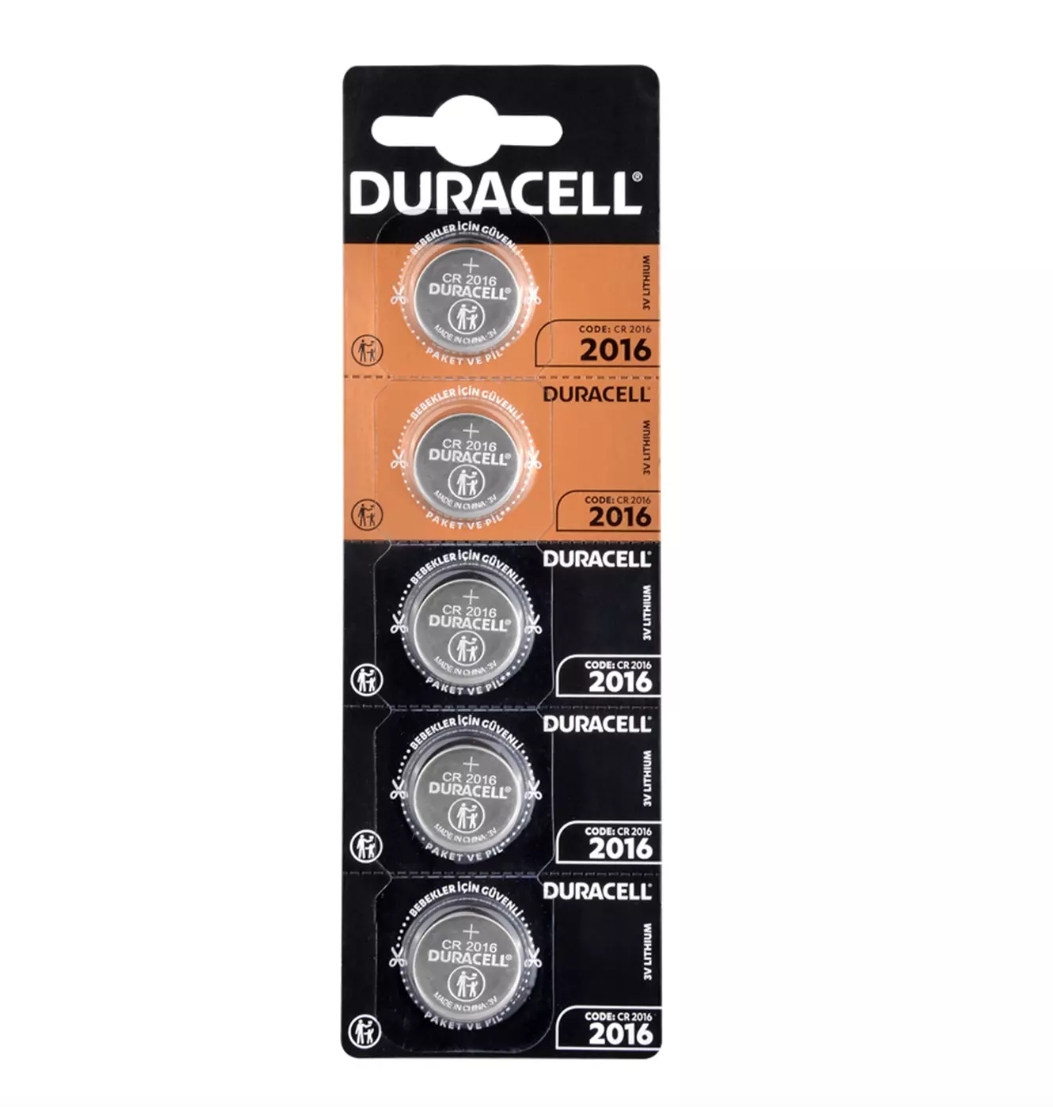 Duracell- CR2016 3V Lityum Pil 5li 35503134