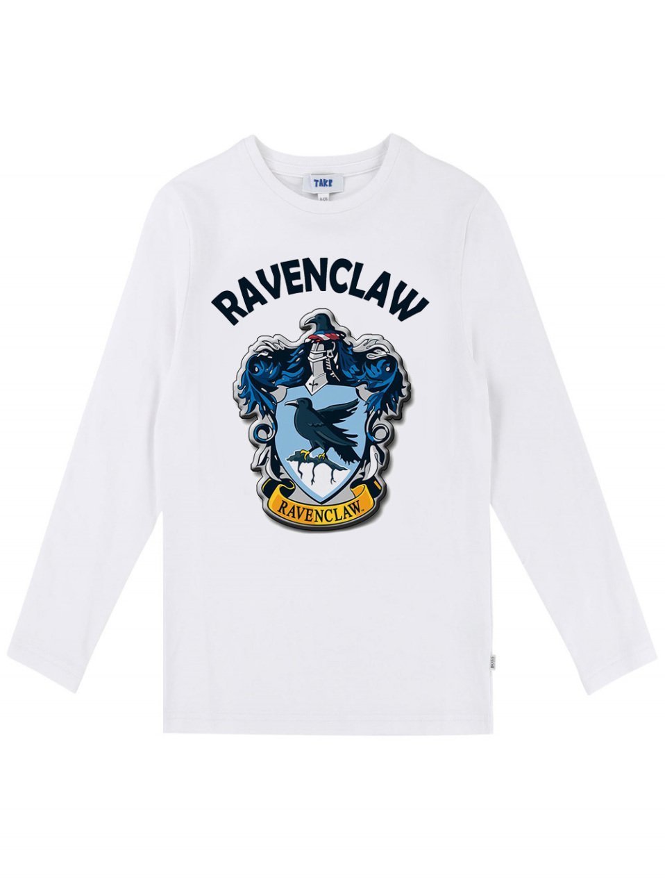 Harry Potter Ravenclaw Cocuk Tisort Uzun Kollu Beyaz Unisex