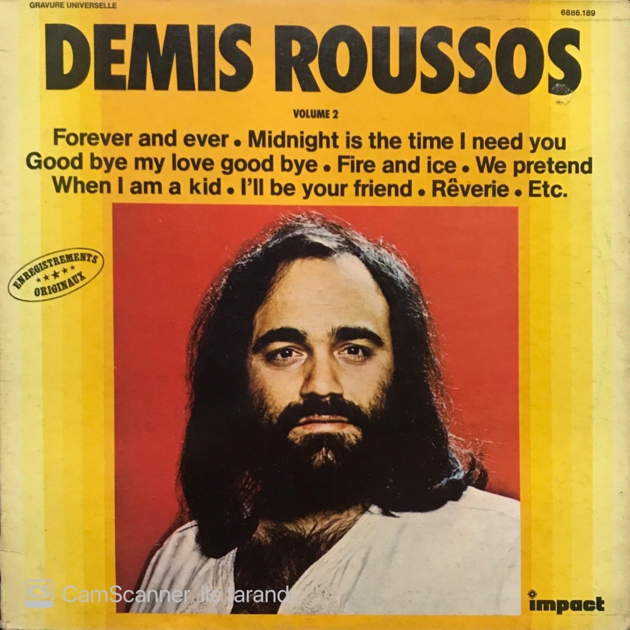 Demis Roussos Forever And Ever Demis Roussos Volume 2 Forever And Ever LP Jazz Plak