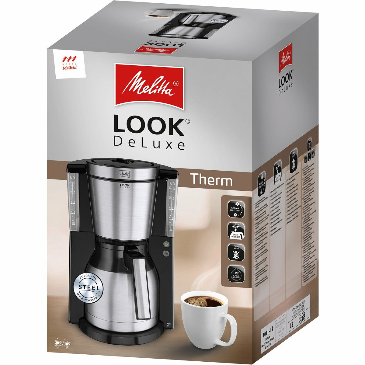 Melitta Look IV Therm Deluxe Filtre Kahve Makinesi Siyah Melitta