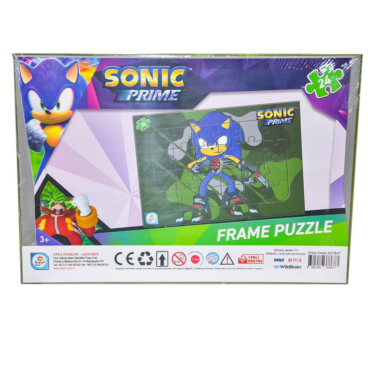 SO7867 Sonic 24 Parça Frame Puzzle 2- Utku Oyuncak