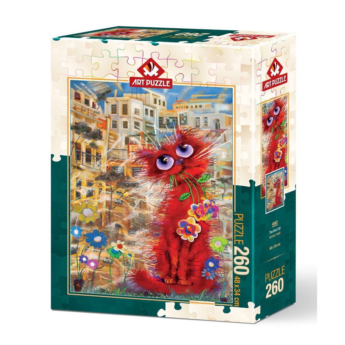 4582 Art Puzzle Kırmızı Kedi 260 Parça Puzzle