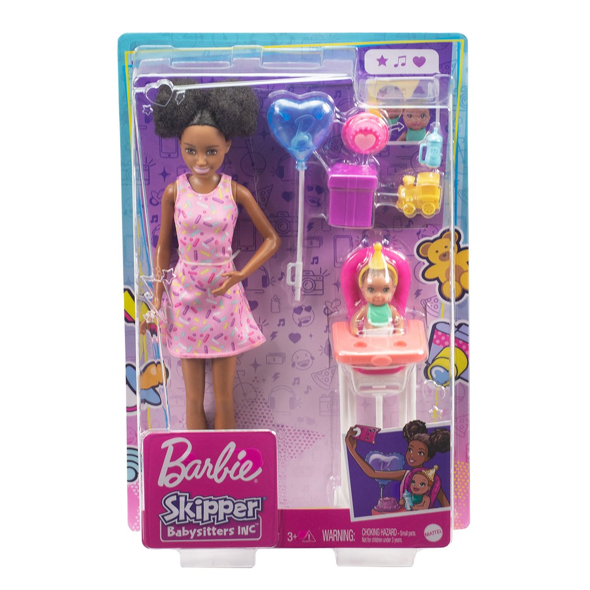 Barbie Bebek Bakıcısı Bebeği ve Aksesuarları Oyun Seti 