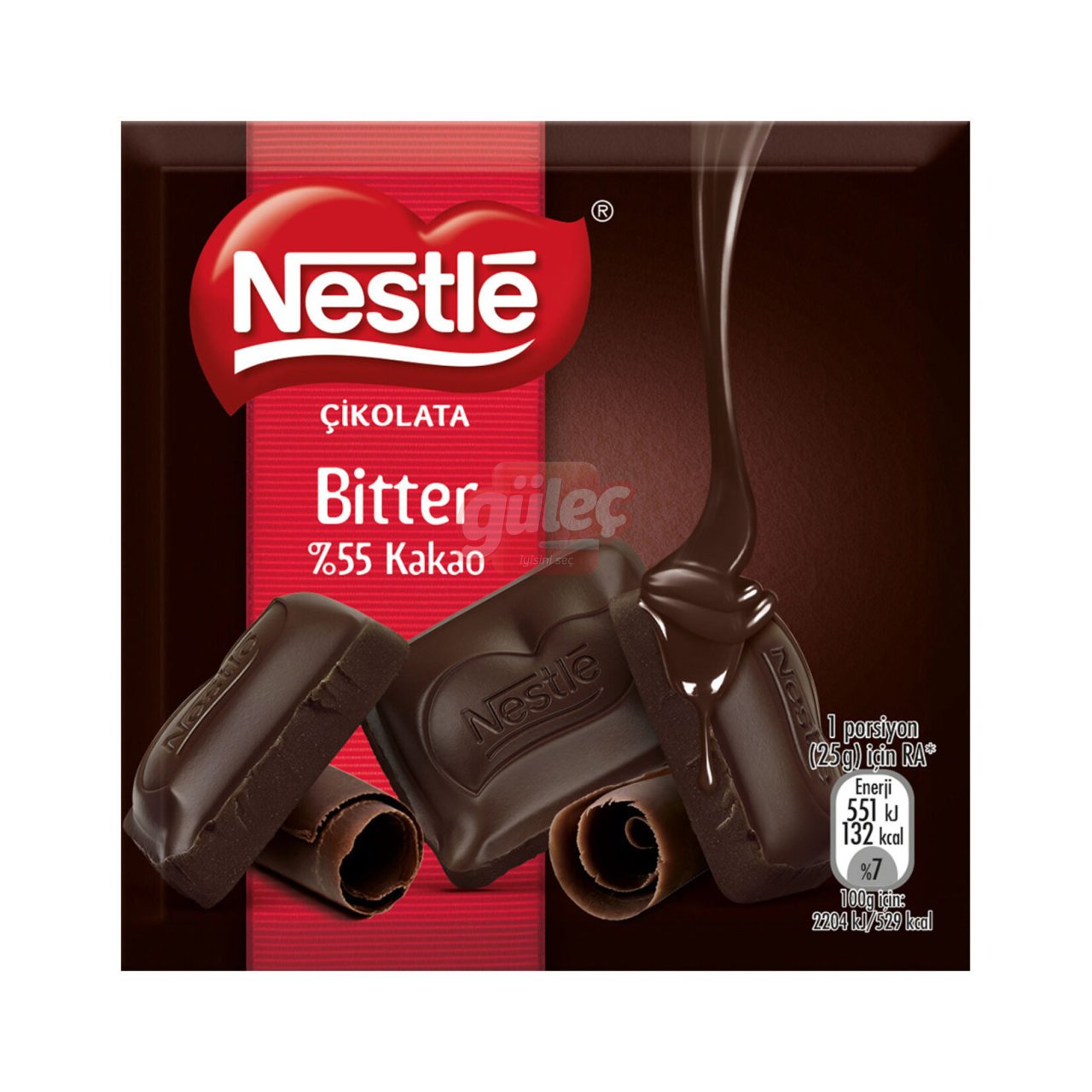 Nestle Bitter Kare Çikolata 60 G Nestle