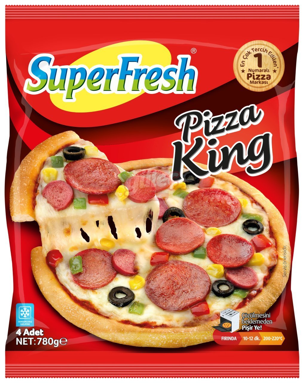 SuperFresh Pizza King 4lü Paket 780 G Superfresh