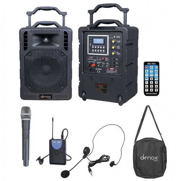 Denox DN P1150 - 10 inç 150W Portatif Ses Sistemi (El+HeadSet Mic) Denox DN P1150 - 10 inç 150W Portatif Ses Sistemi (El+HeadSet Mic)