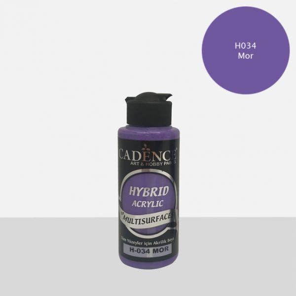 Cadence 120 ml Hybrid Akrilik Multisurfaces Boya - Mor  [H034]
