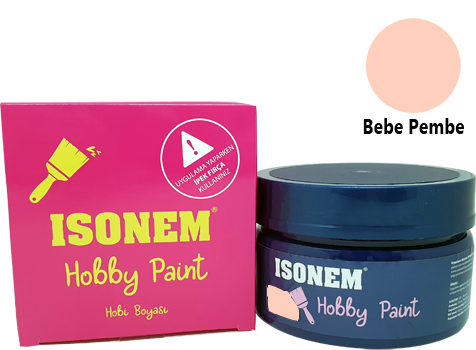 Isonem Hobby Paint Akrilik Boya 350 ml - Bebe Pembe