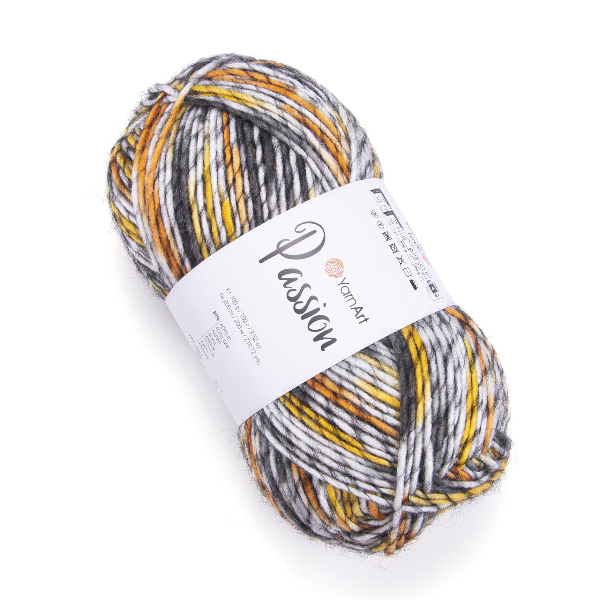 YARNART PASSION MULTICOLOR KNITTING YARN VARIEGATED 1251