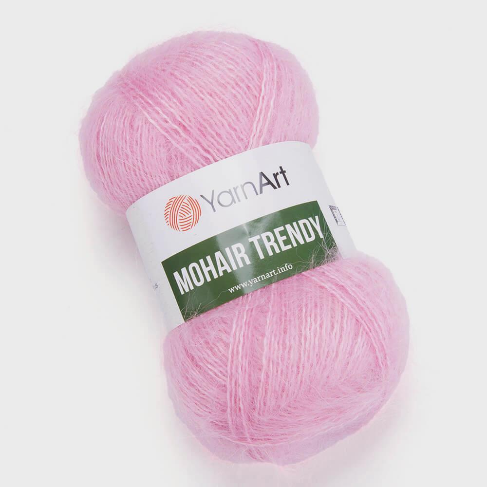 YARNART MOHAIR TRENDY - KNITTING YARN PINK - 127