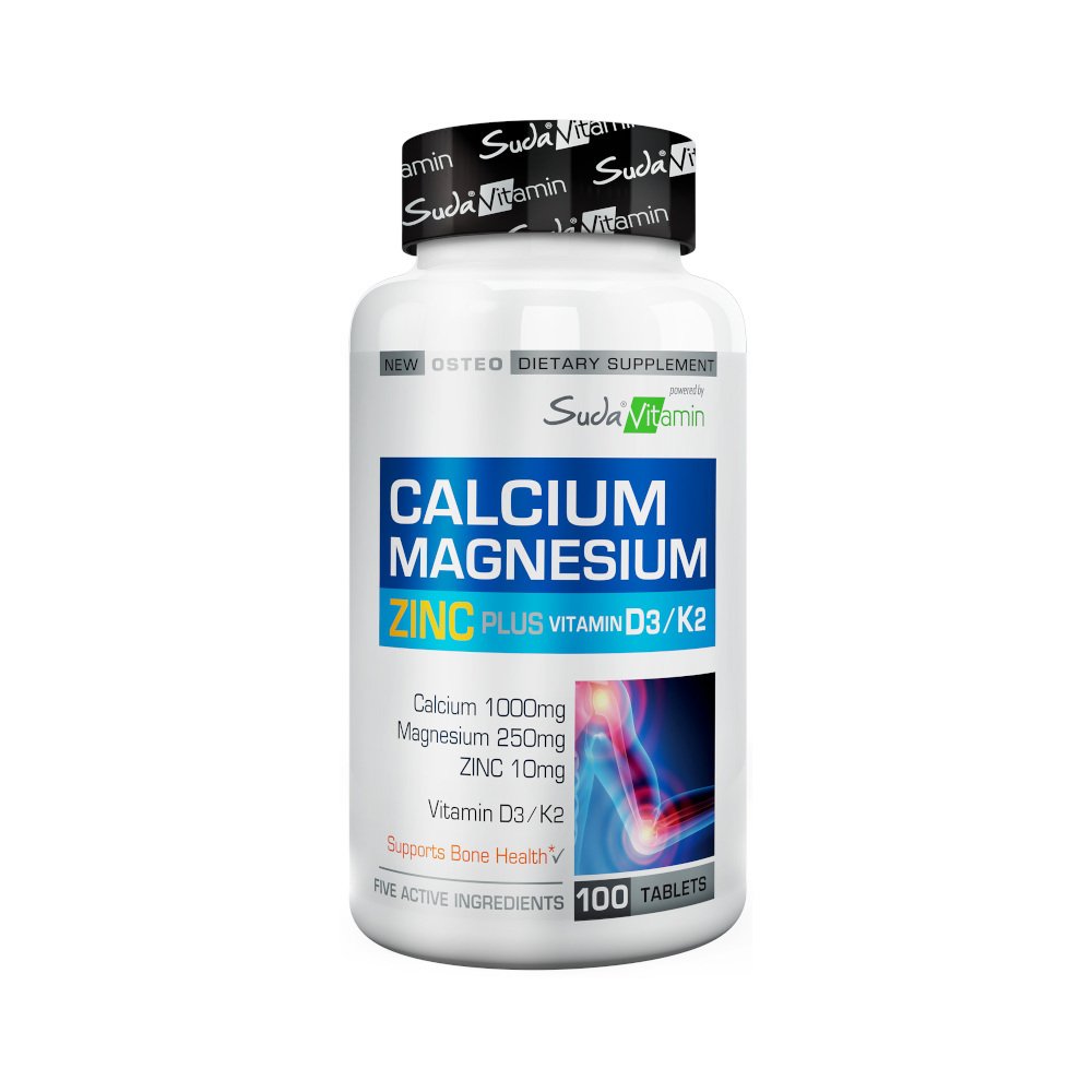 Suda Vitamin Kalsiyum Magnezyum Çinko Zinc Plus 100 Tablet