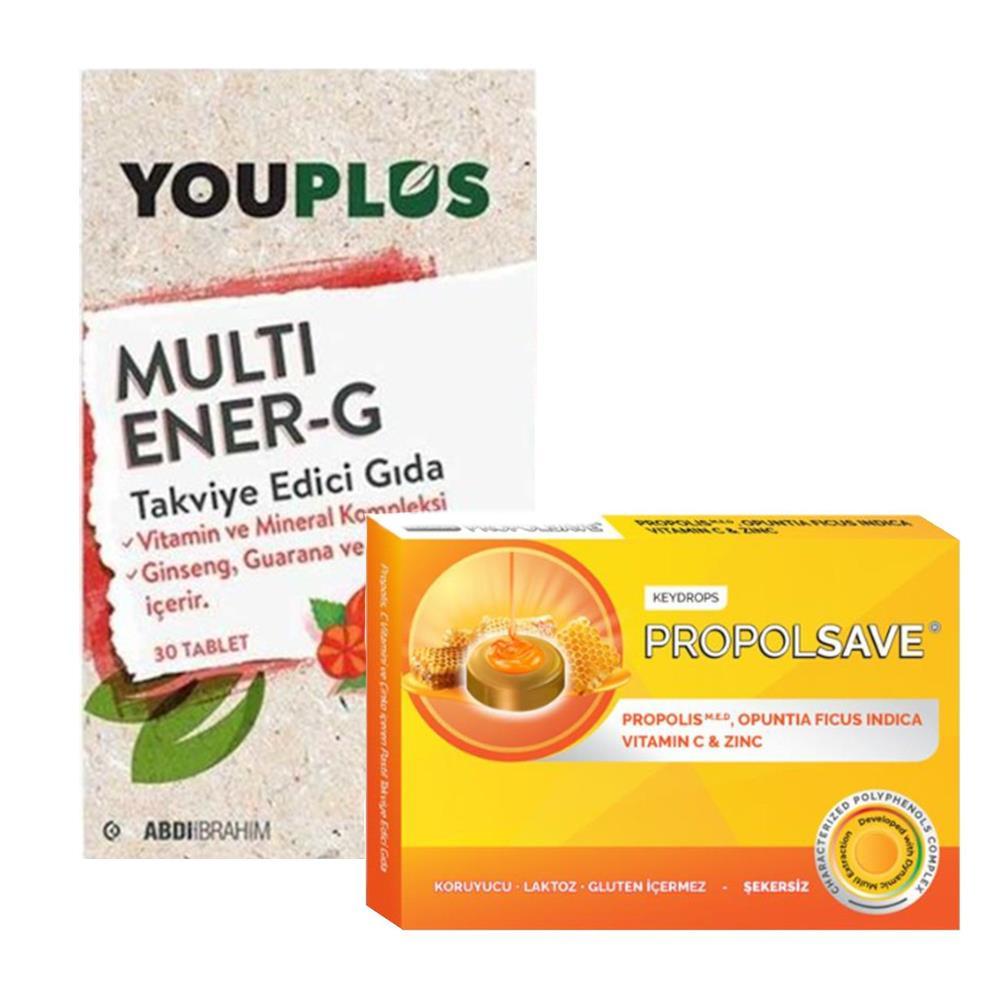 Youplus Multi Ener G Vitamin Takviye Edici Gida 30 Tablet Propolis Ve Zencefil Iceren Takviye Edici Gida 12 Pastil Kozvit