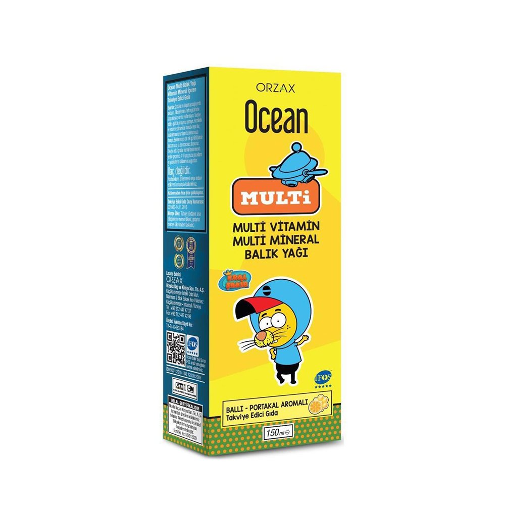 Ocean Kral Şakir Multivitamin Multimineral Şurup 150 ml Ocean Kral Şakir Multivitamin Multimineral Şurup 150 ml