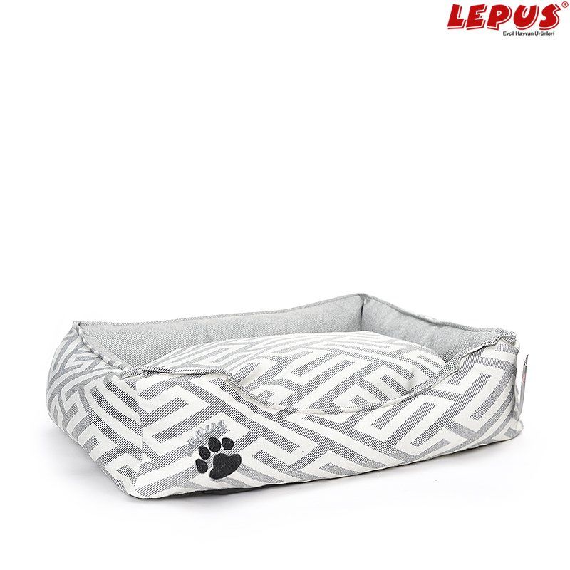 Lepus Premium Köpek Yatağı Gri S 49x36x20h cm