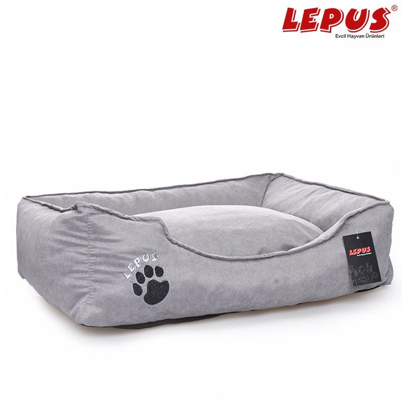 Lepus Soft Köpek Yatağı Gri Xl 92x68x27h cm