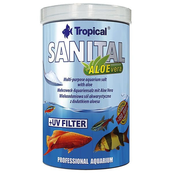 Tropical Sanital Aloe Vera İlaveli Zengin İçerikli Akvaryum Tuzu 1000 Ml 1.2 Kg