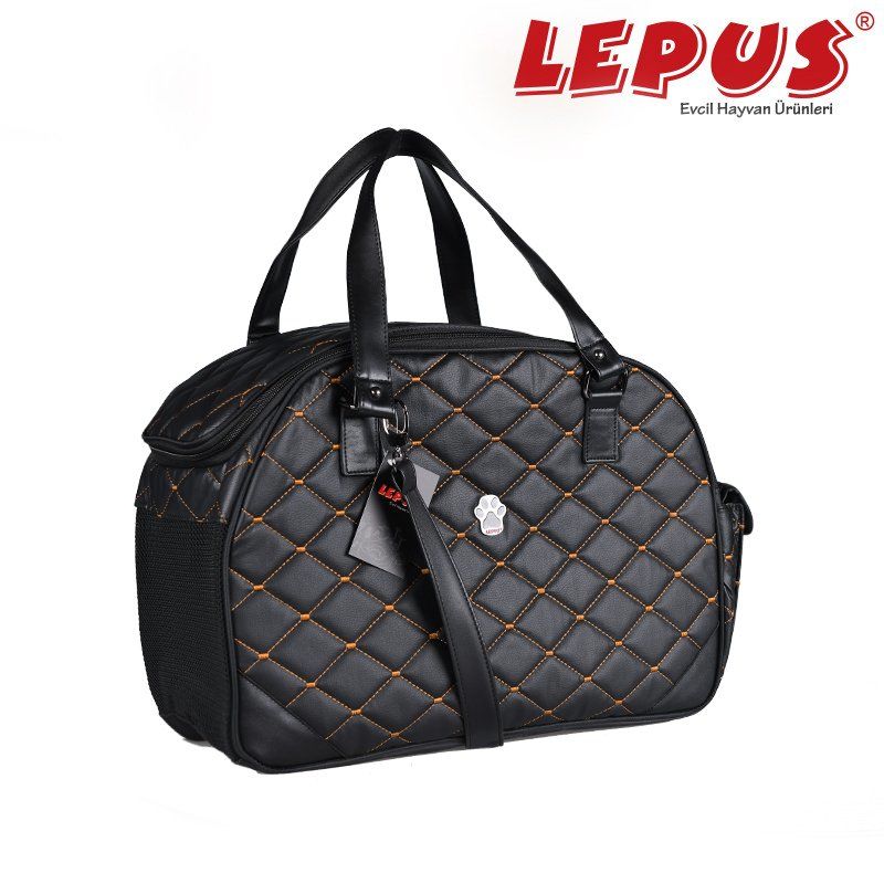 Lepus Kedi ve Köpek İçin Luxury Bag Siyah s 20x40x27h cm