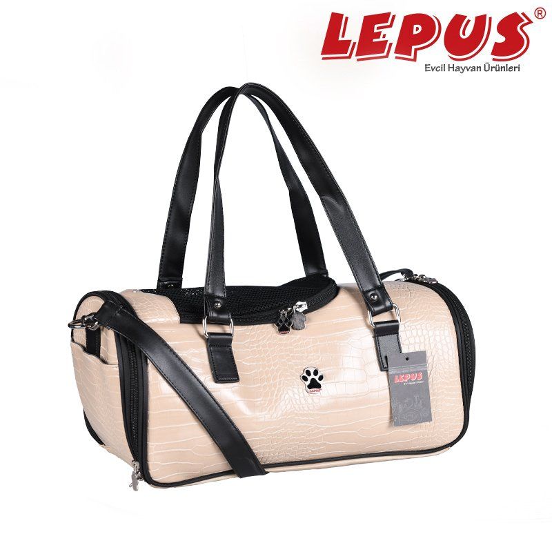 Lepus Kedi ve Köpek İçin Duffle Bag Bej 3x23x46h cm