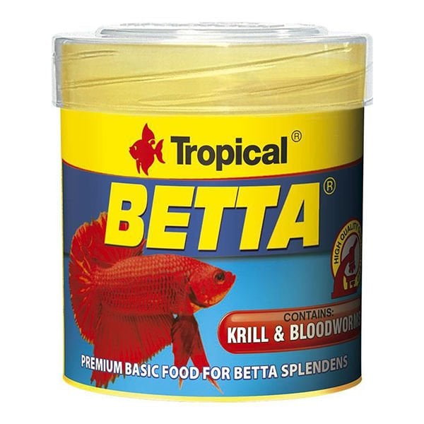 Tropical Betta Balıkları İçin Pul Balık Yemi 50 Ml 15 Gr