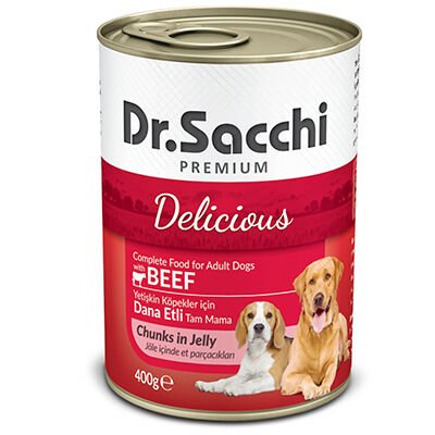 Dr.Sacchi Sığır Etli Yetişkin Köpek Konservesi 400gr
