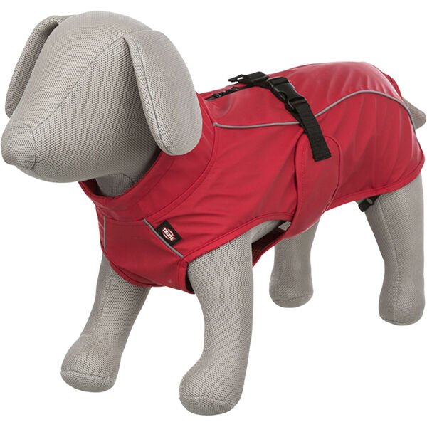 Trixie Vimy Dolgulu Ve Yansıtıcı Köpek Yağmurluk Kırmızı XL 70 Cm