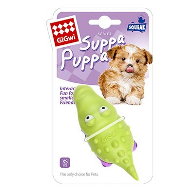 Gigwi Suppa Puppa Timsah Diş Kaşıma Köpek Oyuncağı Yeşil ve Mor