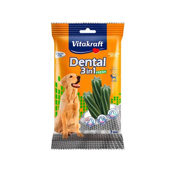 Vitakraft Naneli Köpek Diş Bakım Ödülü 3İn1 M