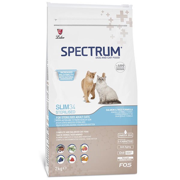 Spectrum Sterilised Slim34 Hipoalerjenik Tavuklu Kısırlastırılmış Kedi Maması 2 Kg