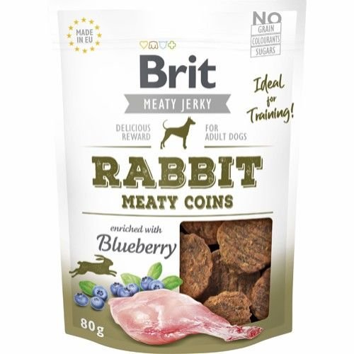 Brit Meaty Coins Tavşan Etli Ve Yaban Mersinli Köpek Ödül Maması 80 Gr