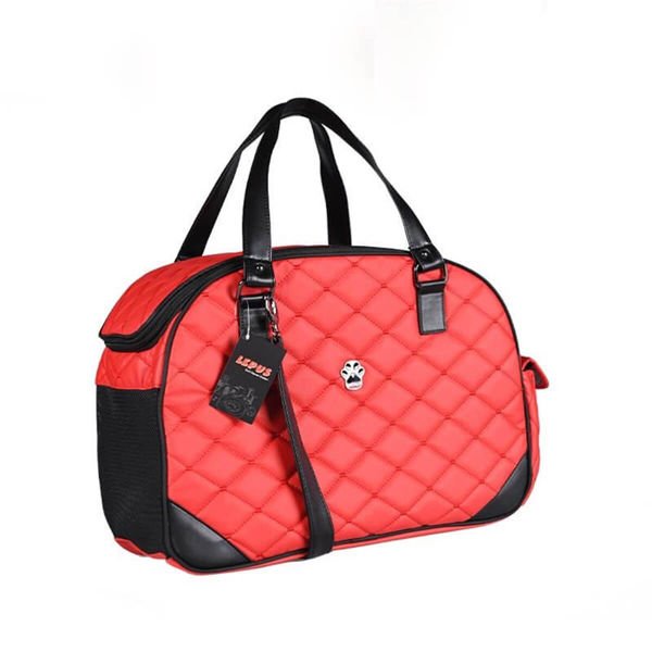 Lepus Luxury Bag Kedi Köpek Taşıma Çantası Kırmızı Medium 21x27x44h Cm