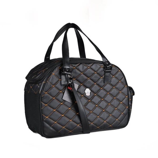 Lepus Luxury Bag Kedi Köpek Taşıma Çantası Siyah Medium 21x27x44h Cm