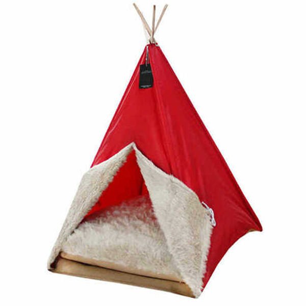 Bedspet Kedi Ve Küçük Irk Köpek Çadırı 60x60x60 Cm Kırmızı