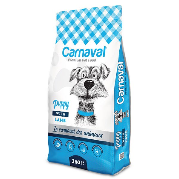 Carnaval Premium Dog Puppy LambRice Kuzu Etli Yavru Köpek Maması 3 Kg