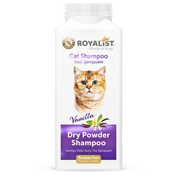 Royalist Parabensiz Kediler İçin Vanilyalı Kuru Toz Şampuan 150 Gr