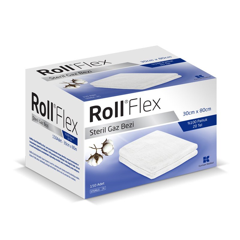 Roll Flex Steril Gazlı Bez 30cm X 80cm 1 Adet