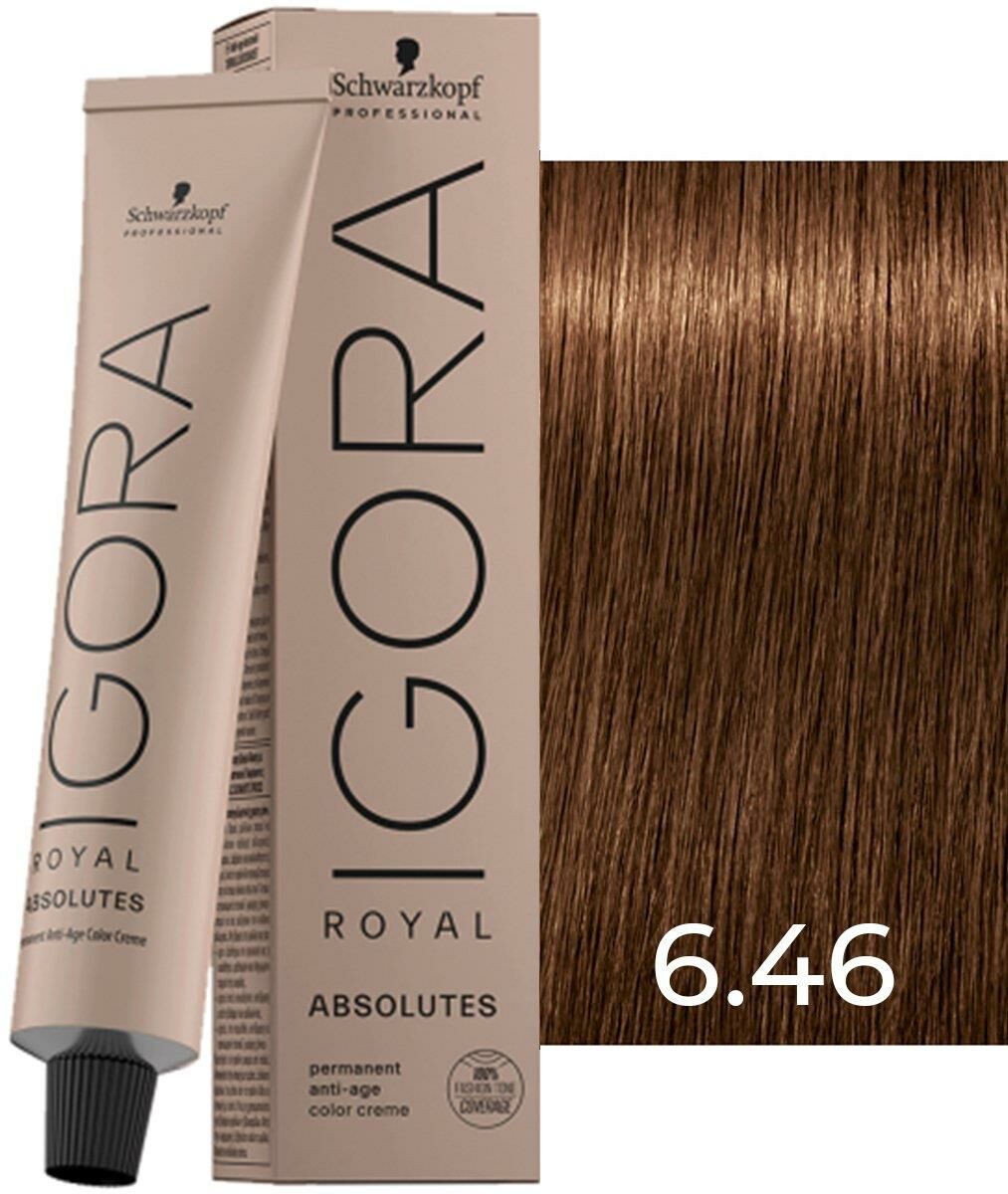 Schwarzkopf Igora Royal Absolutes Tube Hair Color  Dark Auburn Beige  Chocolate 60 ml | Karcı Cosmetic and Hairdresser Supplies
