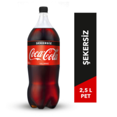 Coca-Cola Şekersiz Pet 2.5Lt