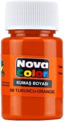 Nova Color Kumaş Boyası Şişe 35Cc Turuncu Nc-166