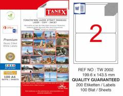 Tanex Lazer Etiket Tw-2002 199.6 X 143.5 Mm