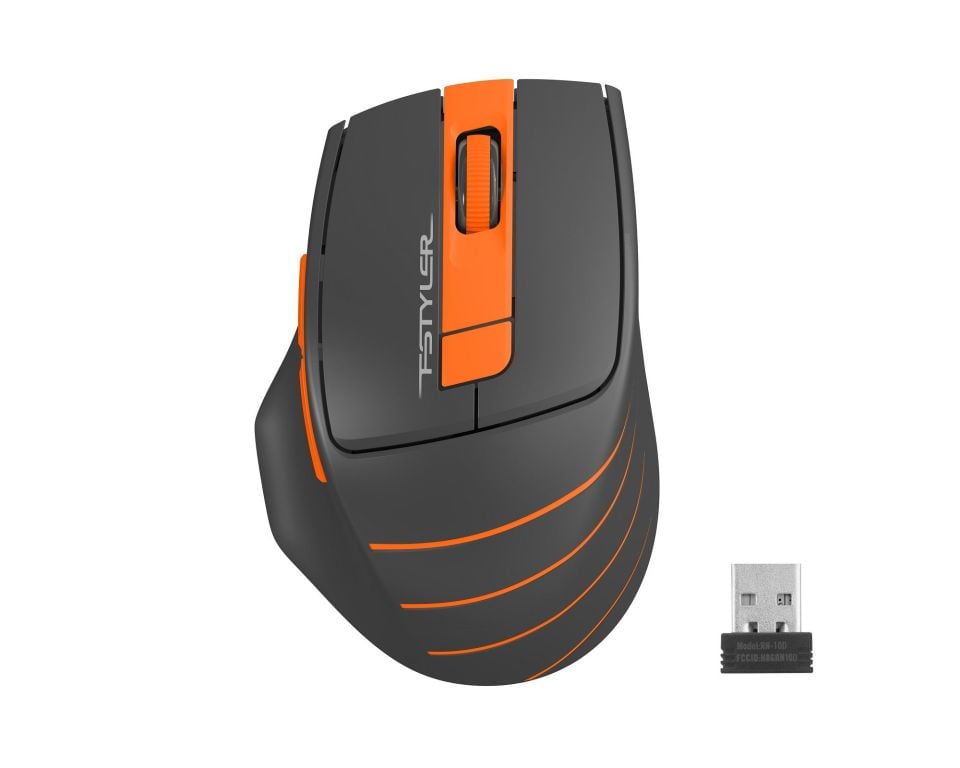 FG30 Kablosuz Optik Nano 2000DPI Siyah Turuncu Mouse