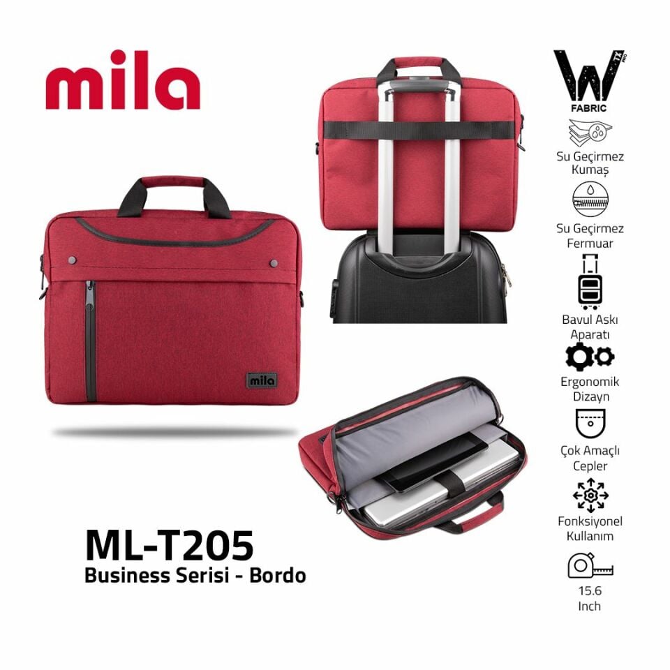 Mila T205 Business serisiÂ 15.6 inch uyumlu Macbook Laptop NotebookÂ 