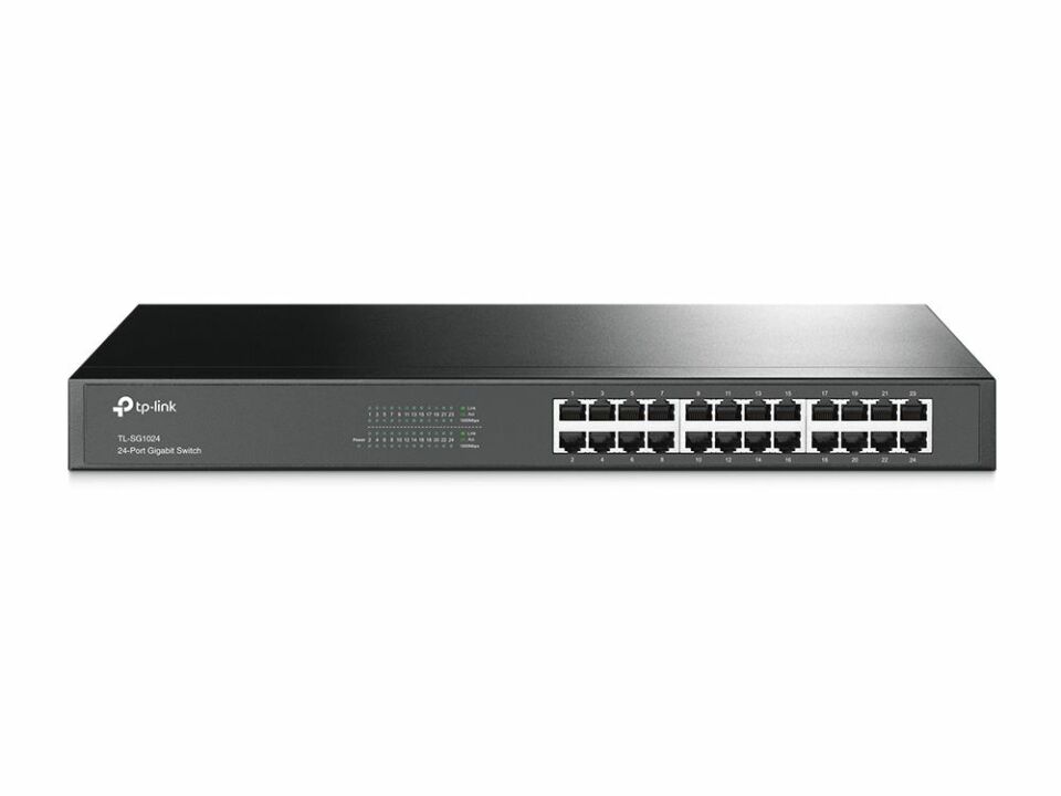 10/100/1000Mbps 24xPort - Güç Tasarruflu Raf Tipi Switch
