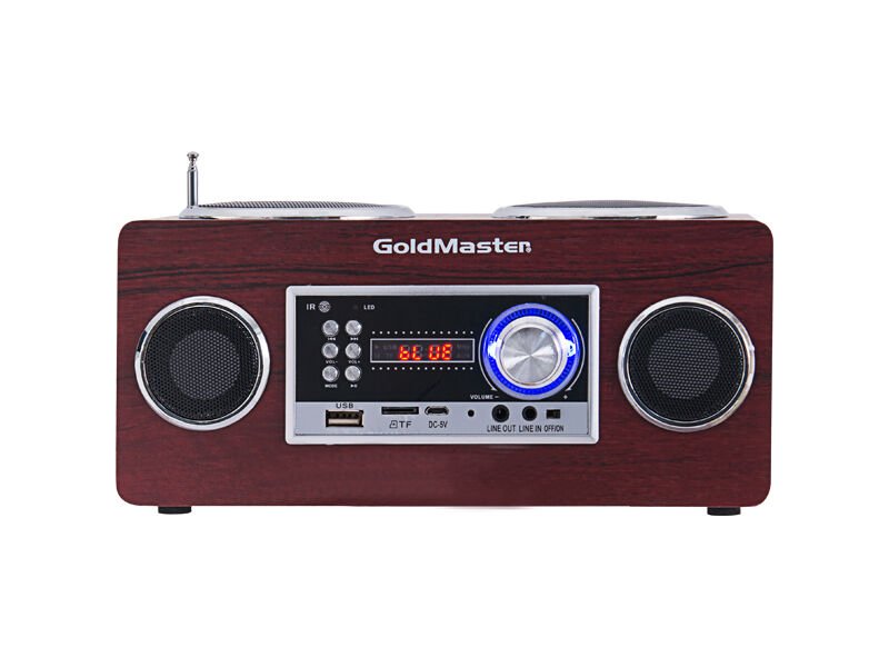 Goldmaster SR-128 BT Ahşap Radyolu Oynatıcı