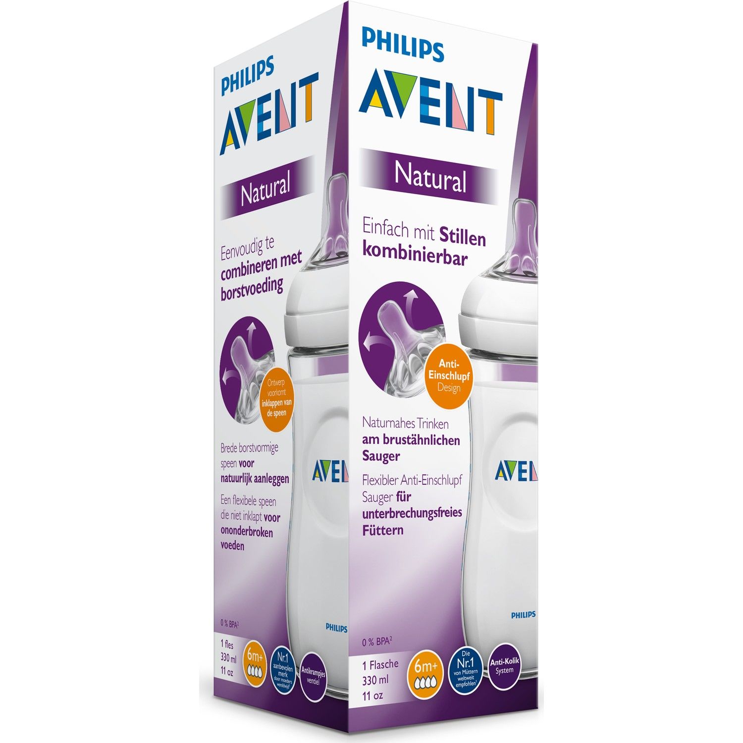 Philips Avent Natural PP Biberon 330ml